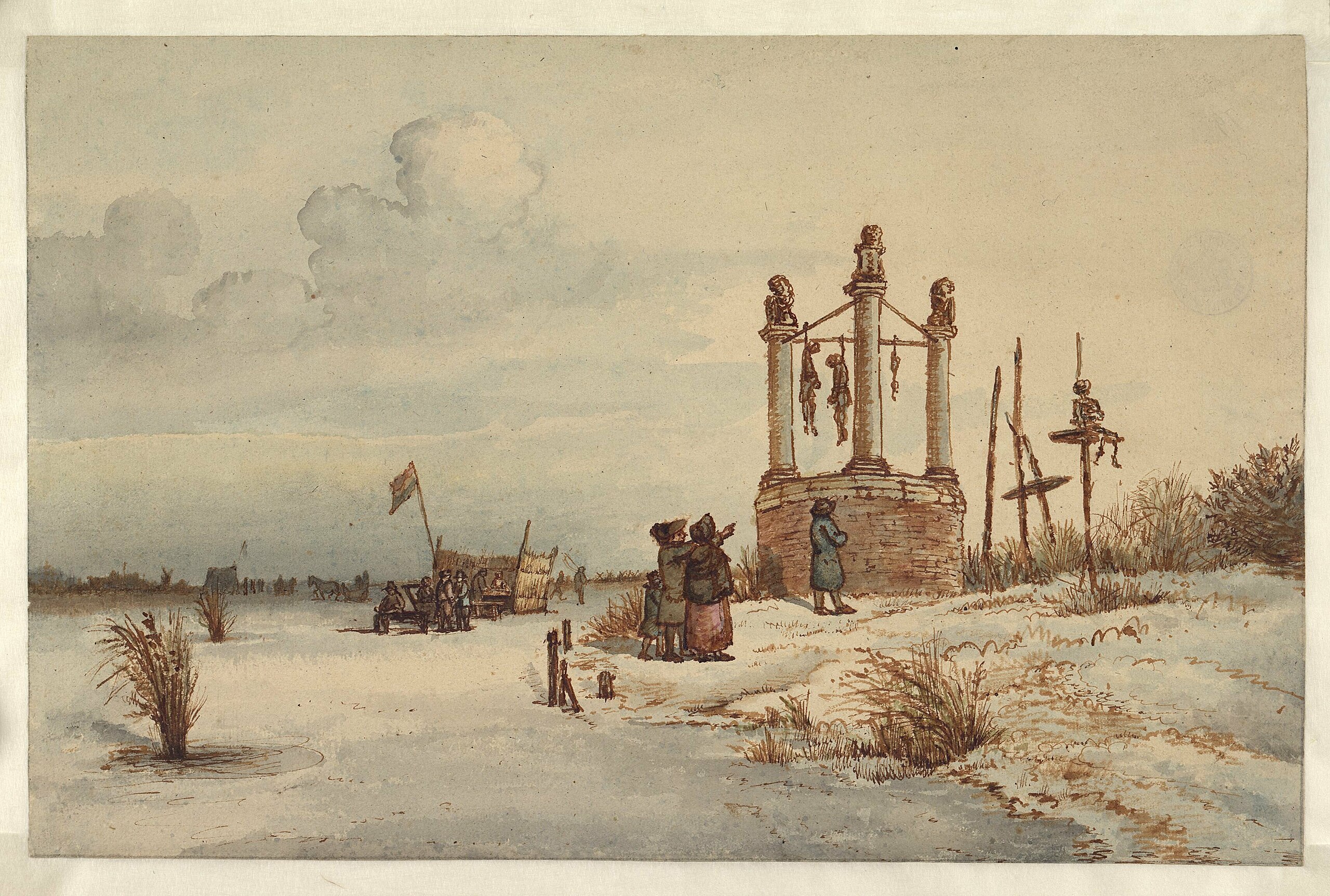 Galgenveld van Amsterdam in 1795